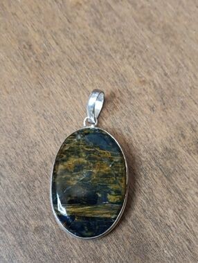 Pietersite Pendant in Golden Brown and Black